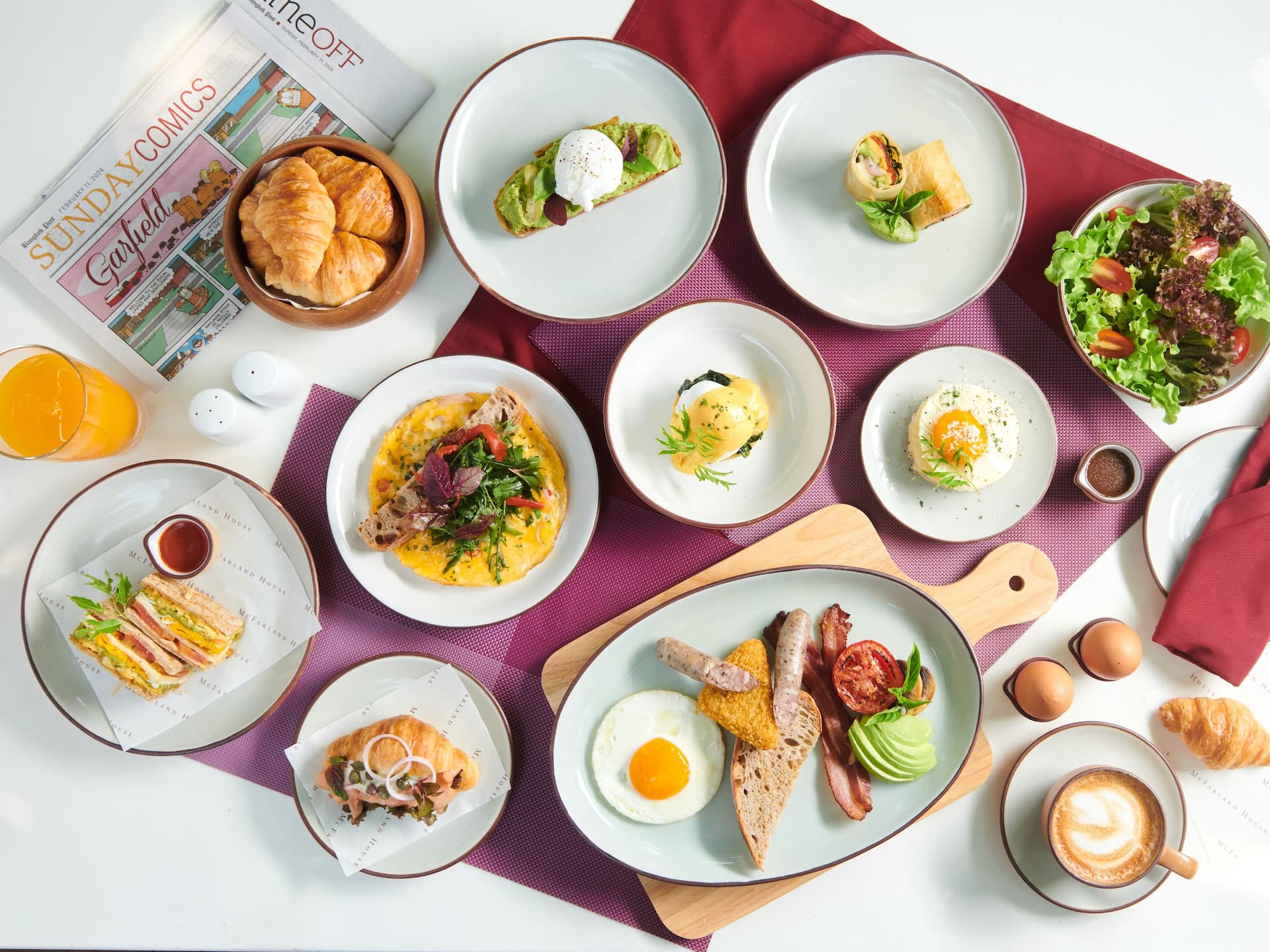 Hyatt Regency Hua Hin Breakfast Menu Layout