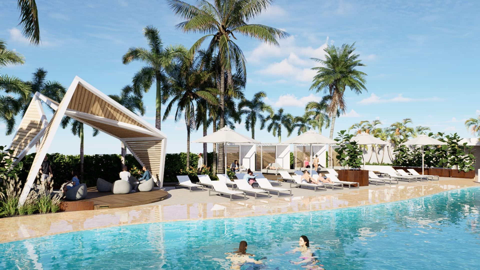Hyatt Place San Juan Gazebo and Pool