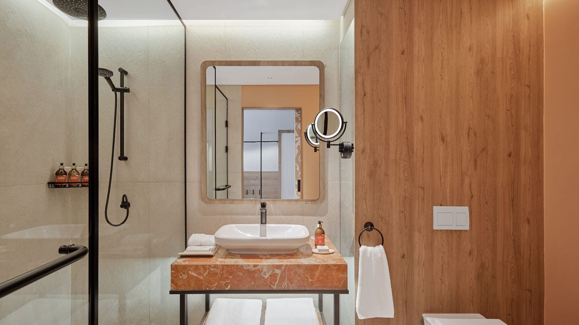 2 of 5 Hyatt Centric Cairo West King Bed Pool View Bathroom