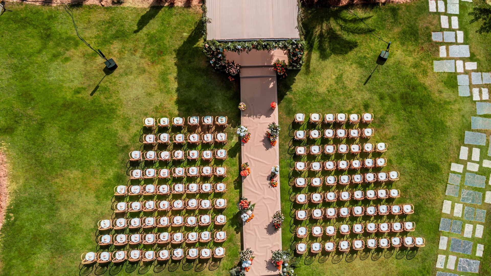 1 of 2 Hyatt Regency Taghazout Boho Wedding Ceremony Birds Eye View