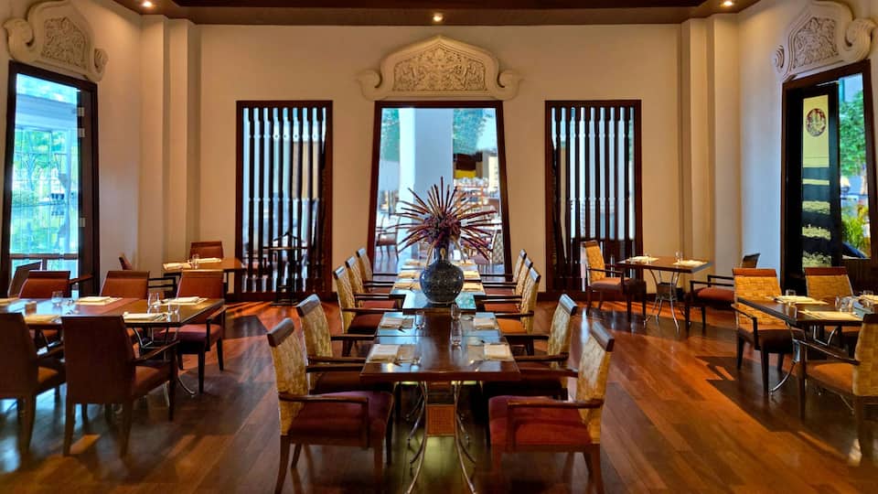 Interior of Thai Restaurant in Bangkok