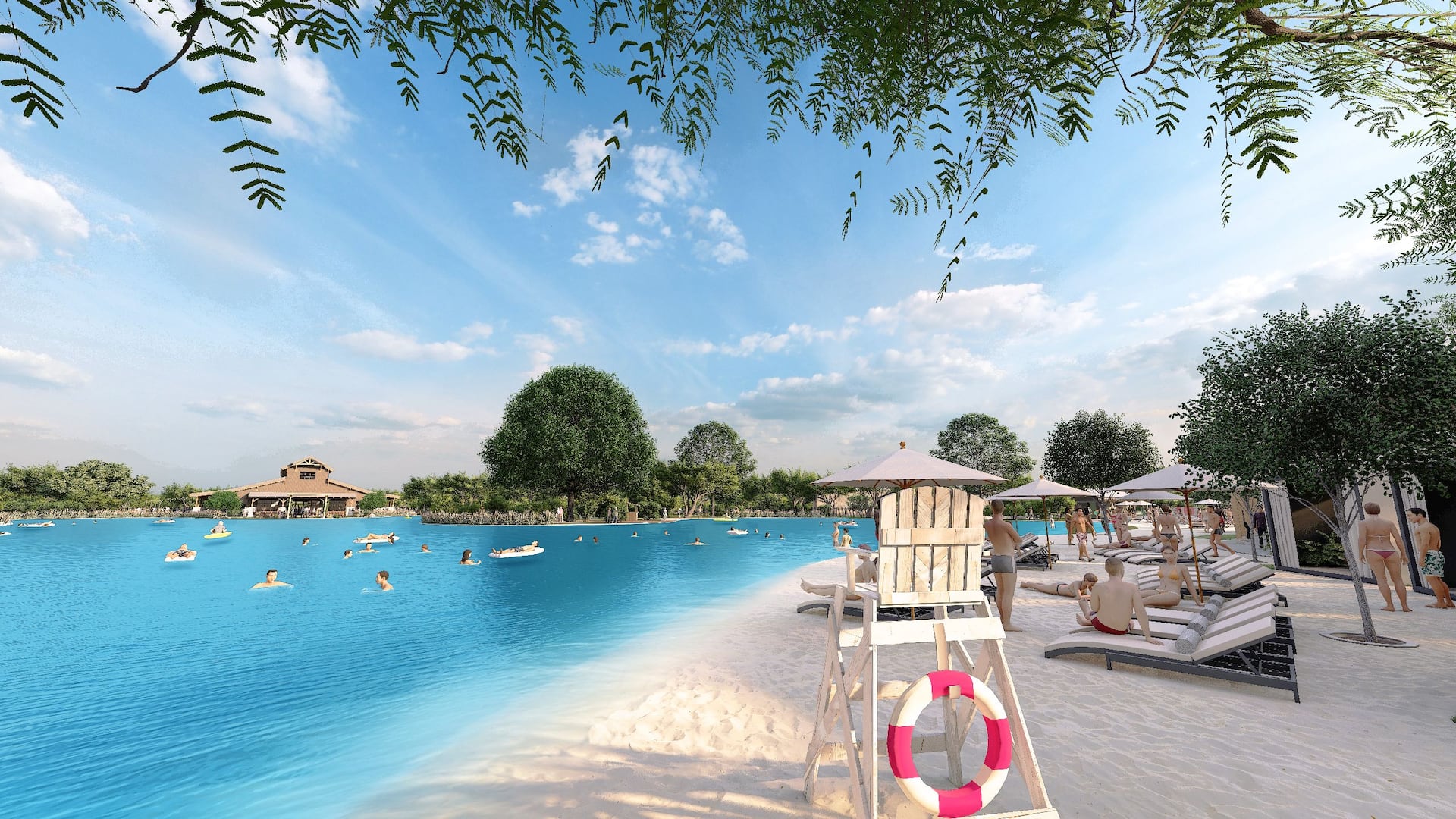 Hyatt Regency Hill Country Resort and Villas Lagoon Beach