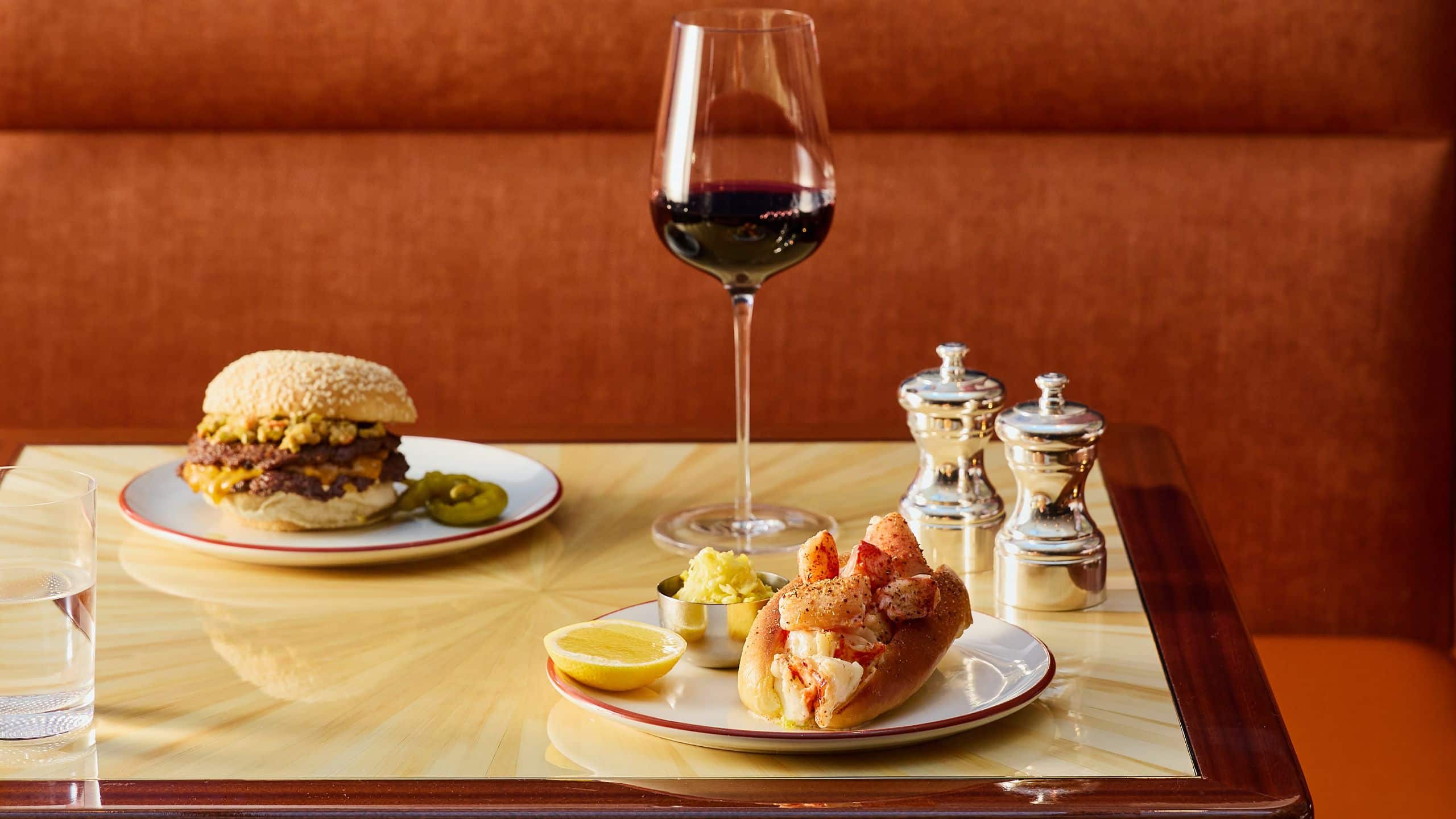 The Manner Double Cheesburger Lobster Roll