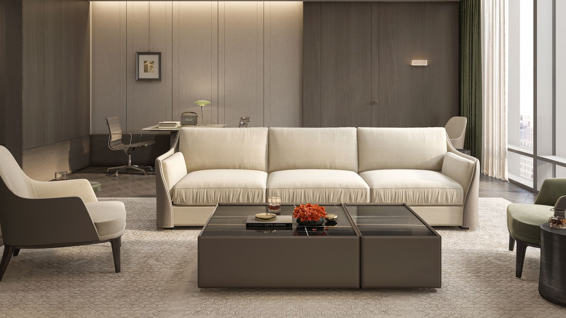 第 2，共 2 Hyatt Regency Xian Chanba Executive Suite Living Room