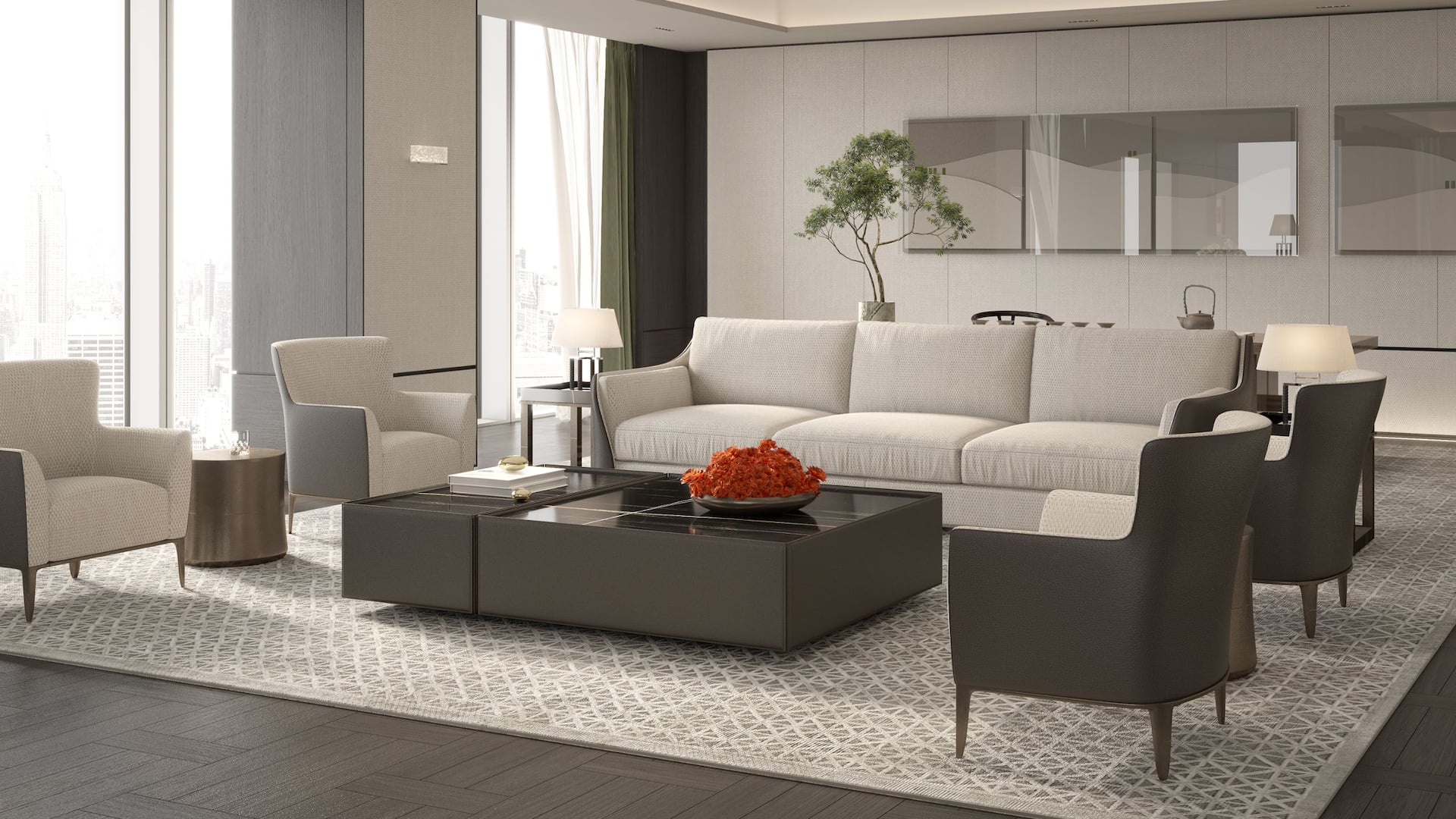 Hyatt Regency Xian Chanba Presidential Suite Living Room