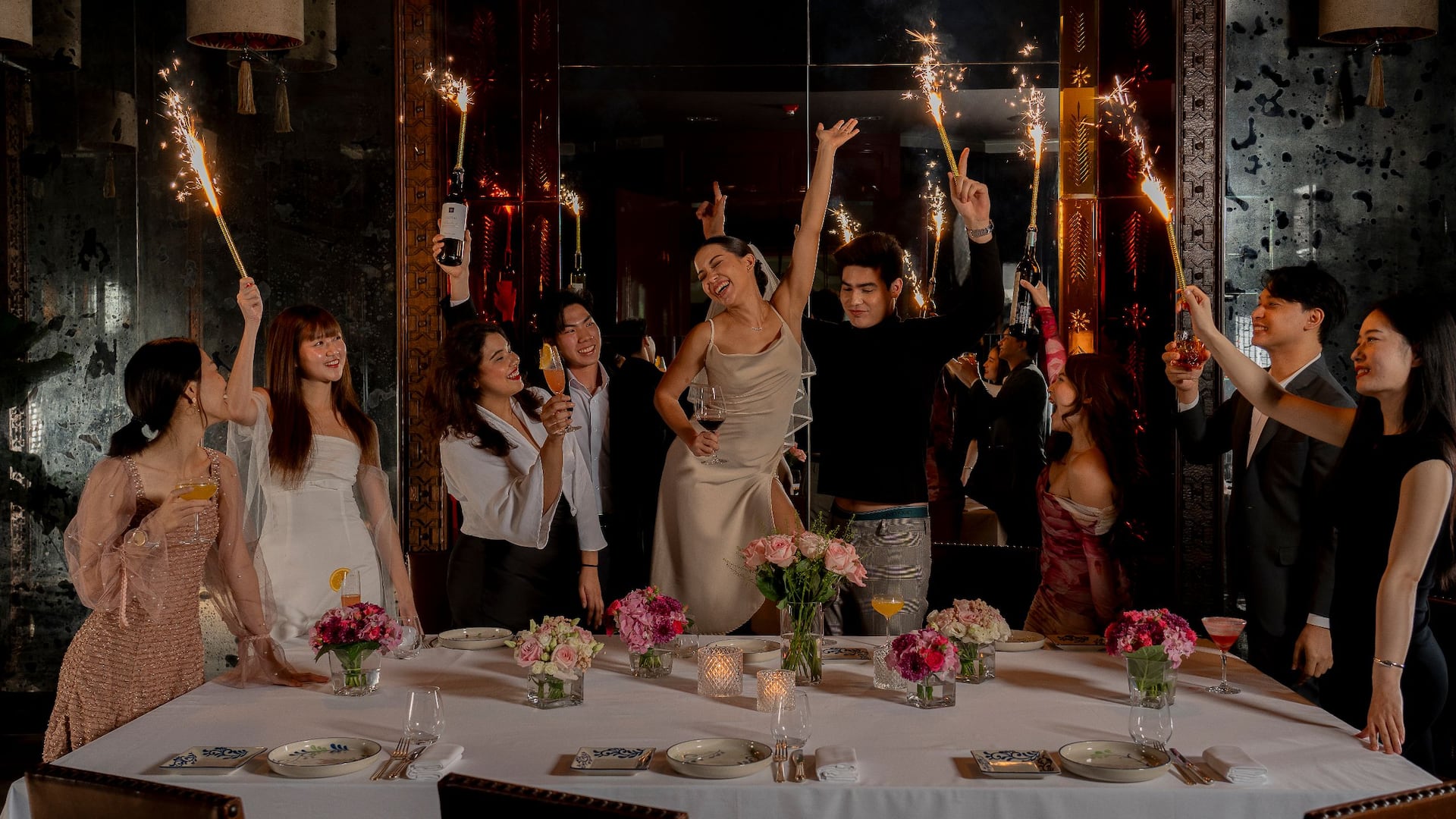 Grand Hyatt Erawan Bangkok Wedding Celebration Group Shot