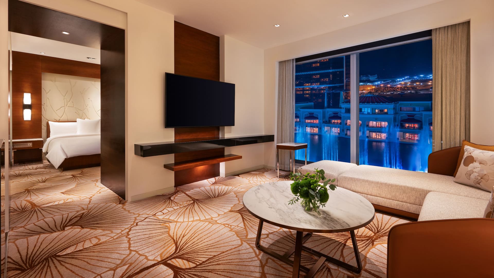 Grand Hyatt Macau Grand Suite Fountain View King Living Room