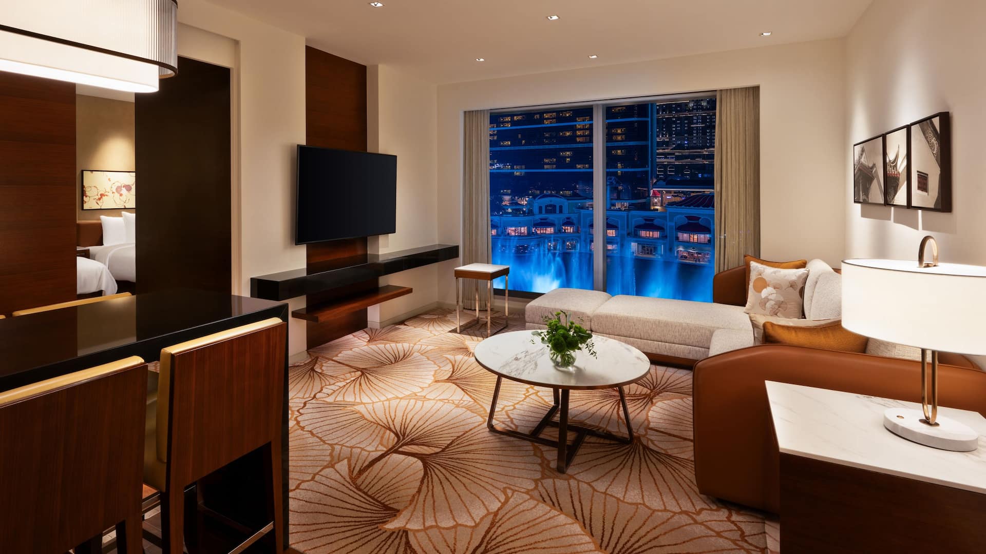 Grand Hyatt Macau Grand Suite Fountain View Twin Living Room