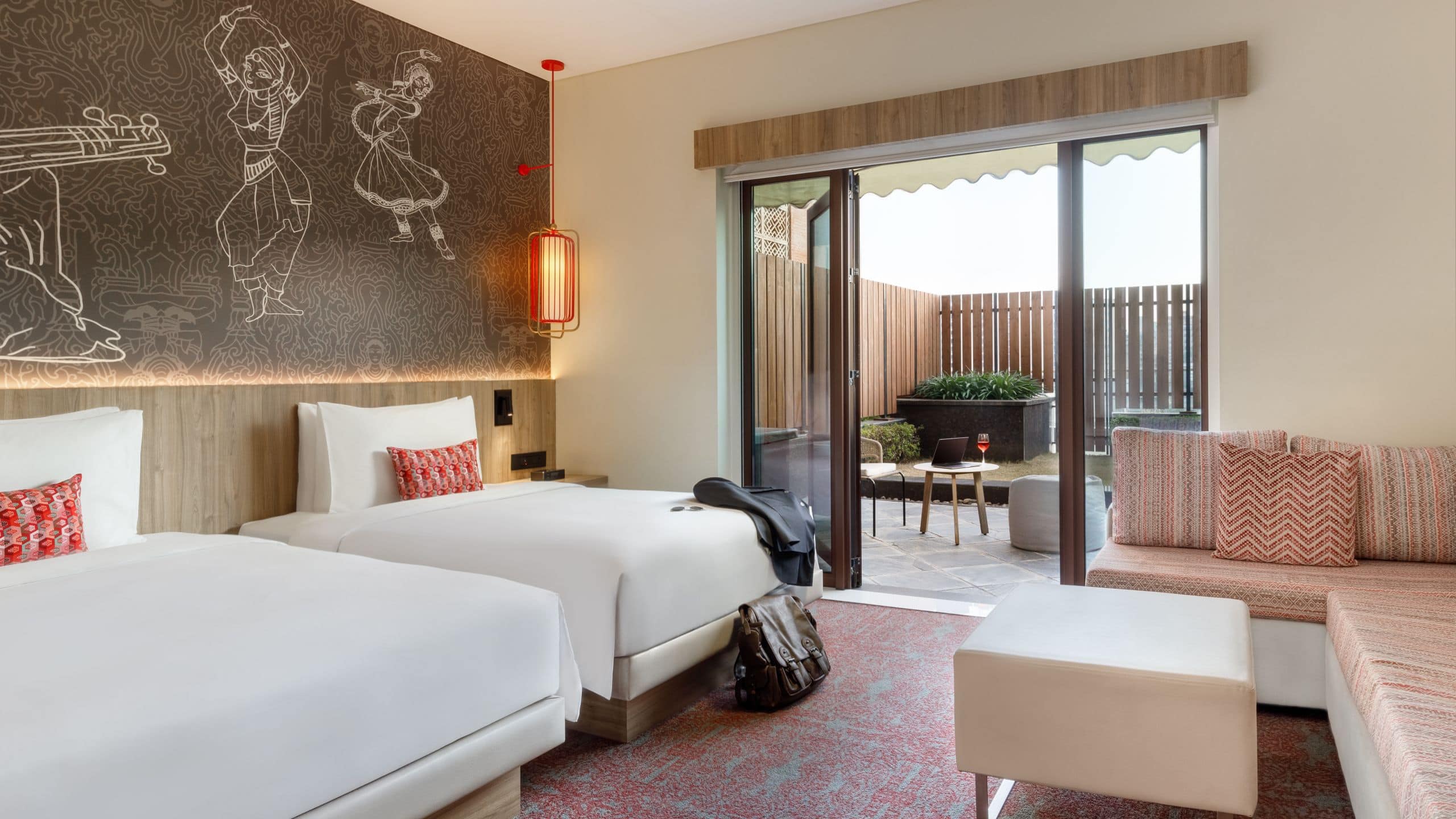 1 of 2 Hyatt Centric Soalteemode Kathmandu Twin Bed With Sit Out Terrace