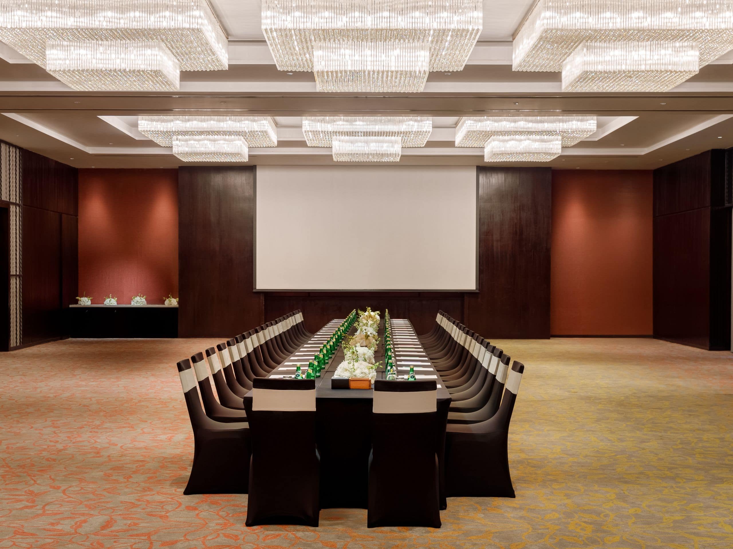 Hyatt Centric Soalteemode Kathmandu Ballroom Boardroom Setup