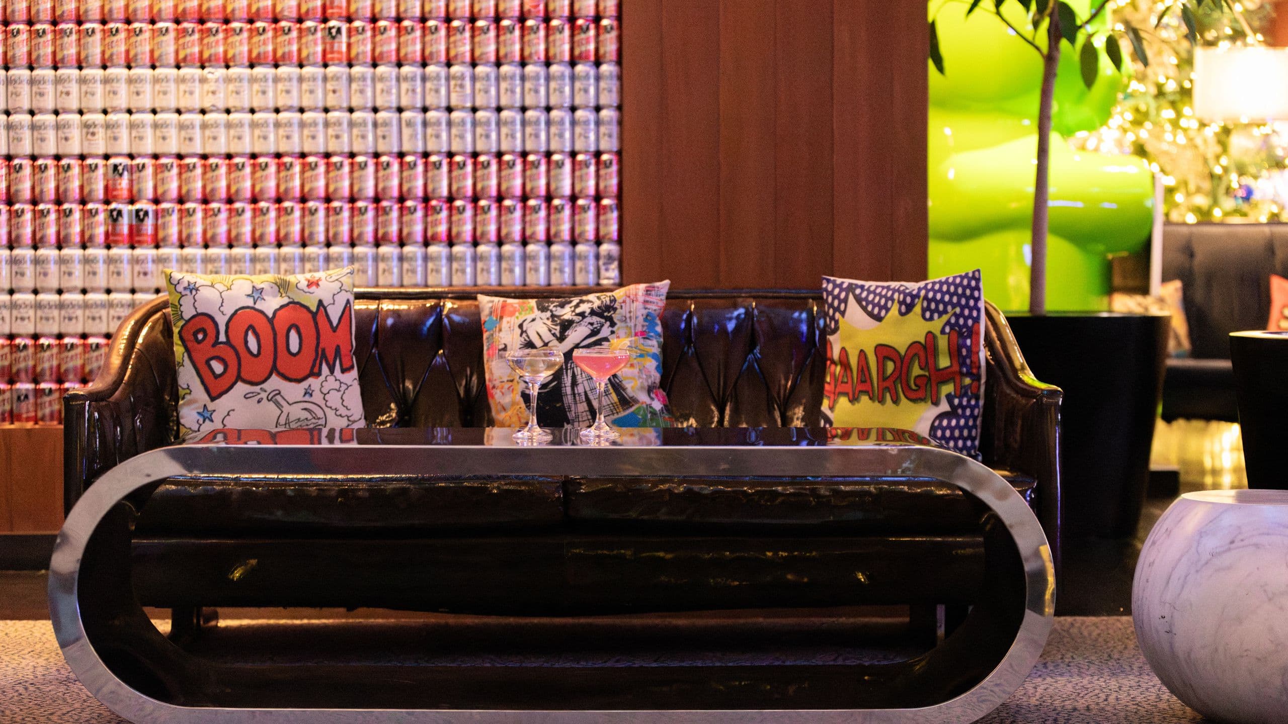 Dream Downtown Lobby Bar Martinis Pillows