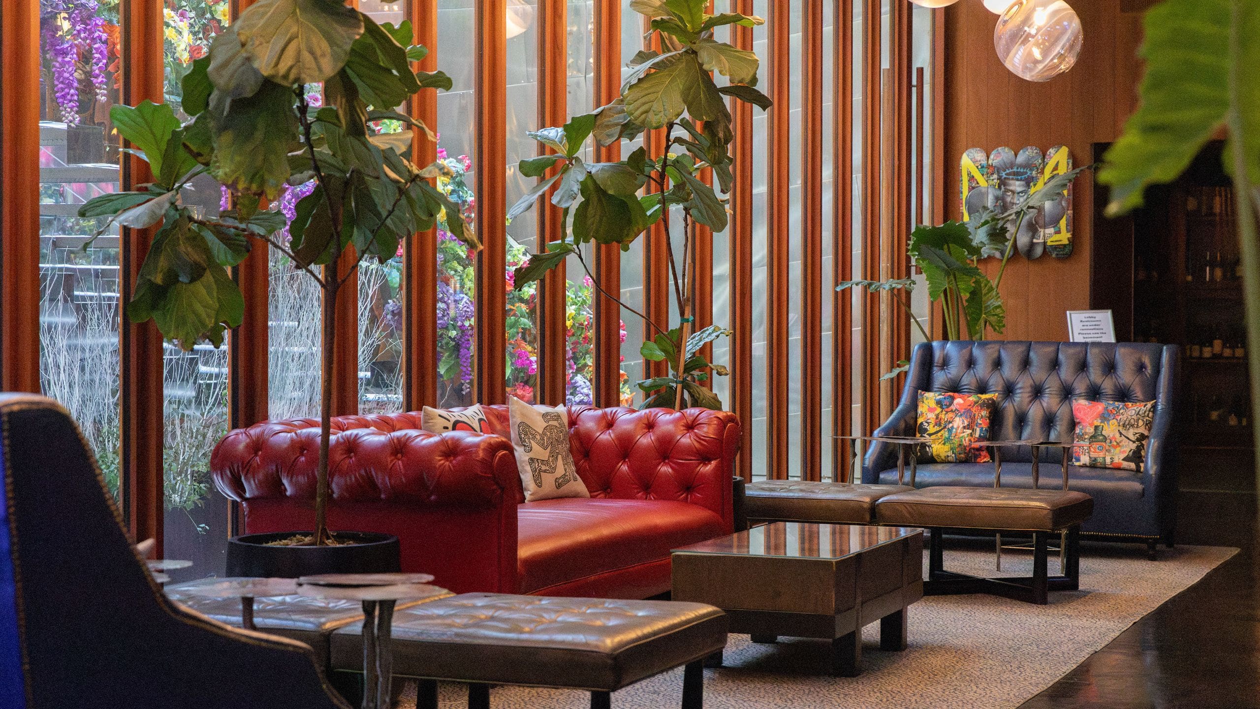 Dream Downtown Lobby Couches Bright