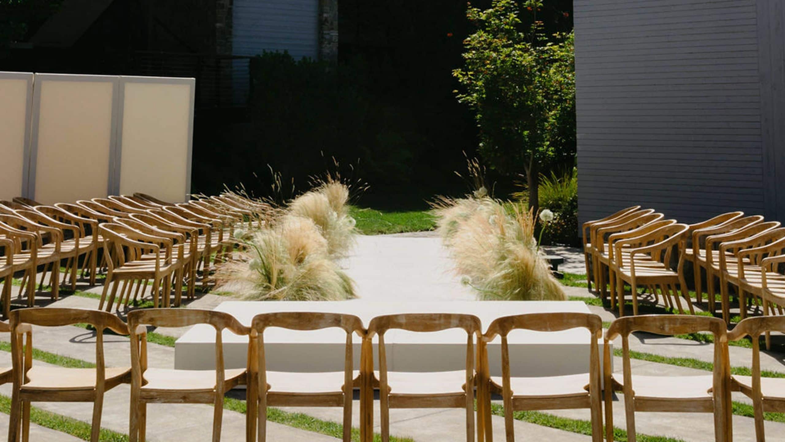 Alila Napa Valley Acacia Lawn Ceremony Chairs Close Up