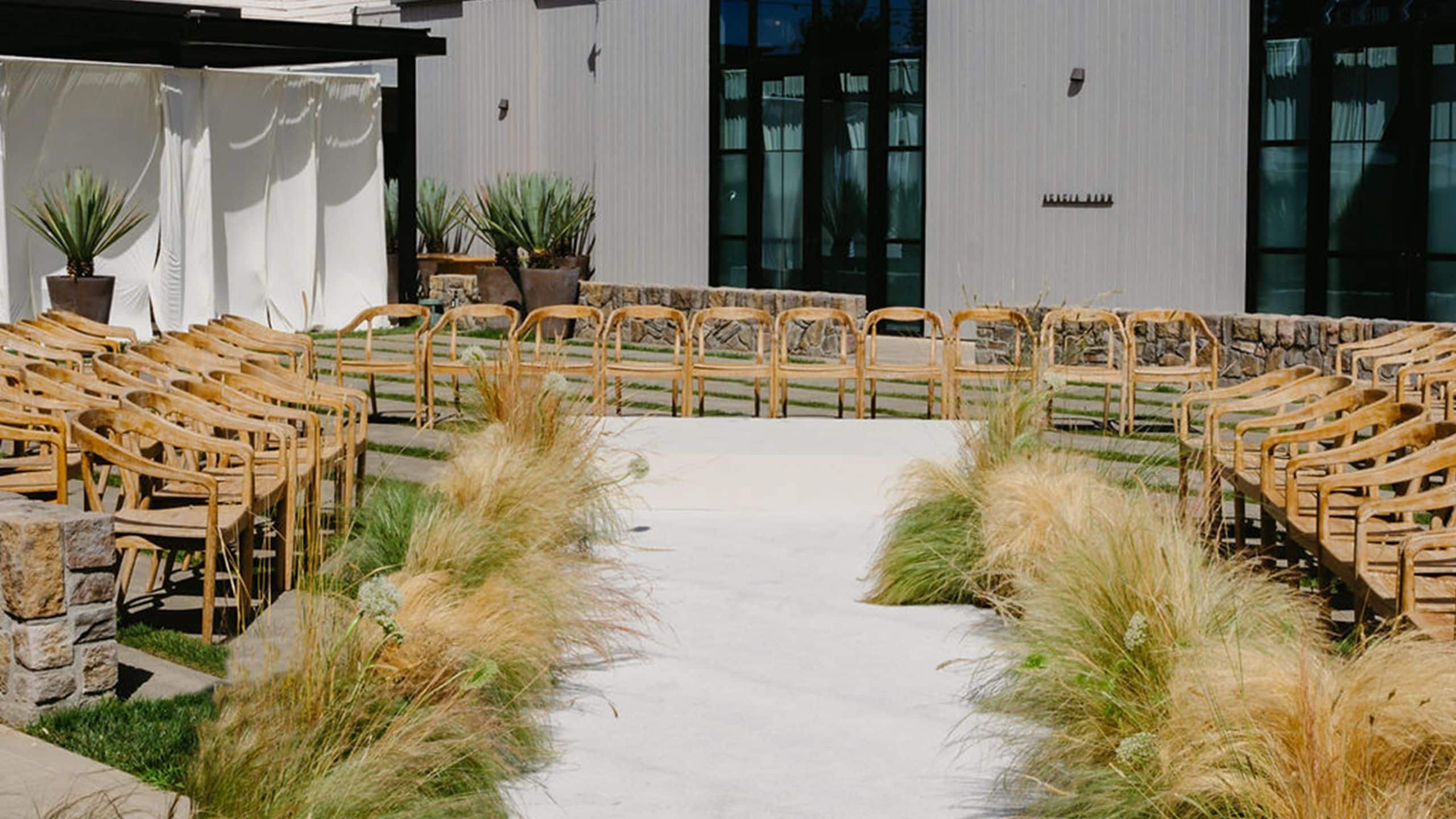 Alila Napa Valley Acacia Lawn Ceremony Vertical View