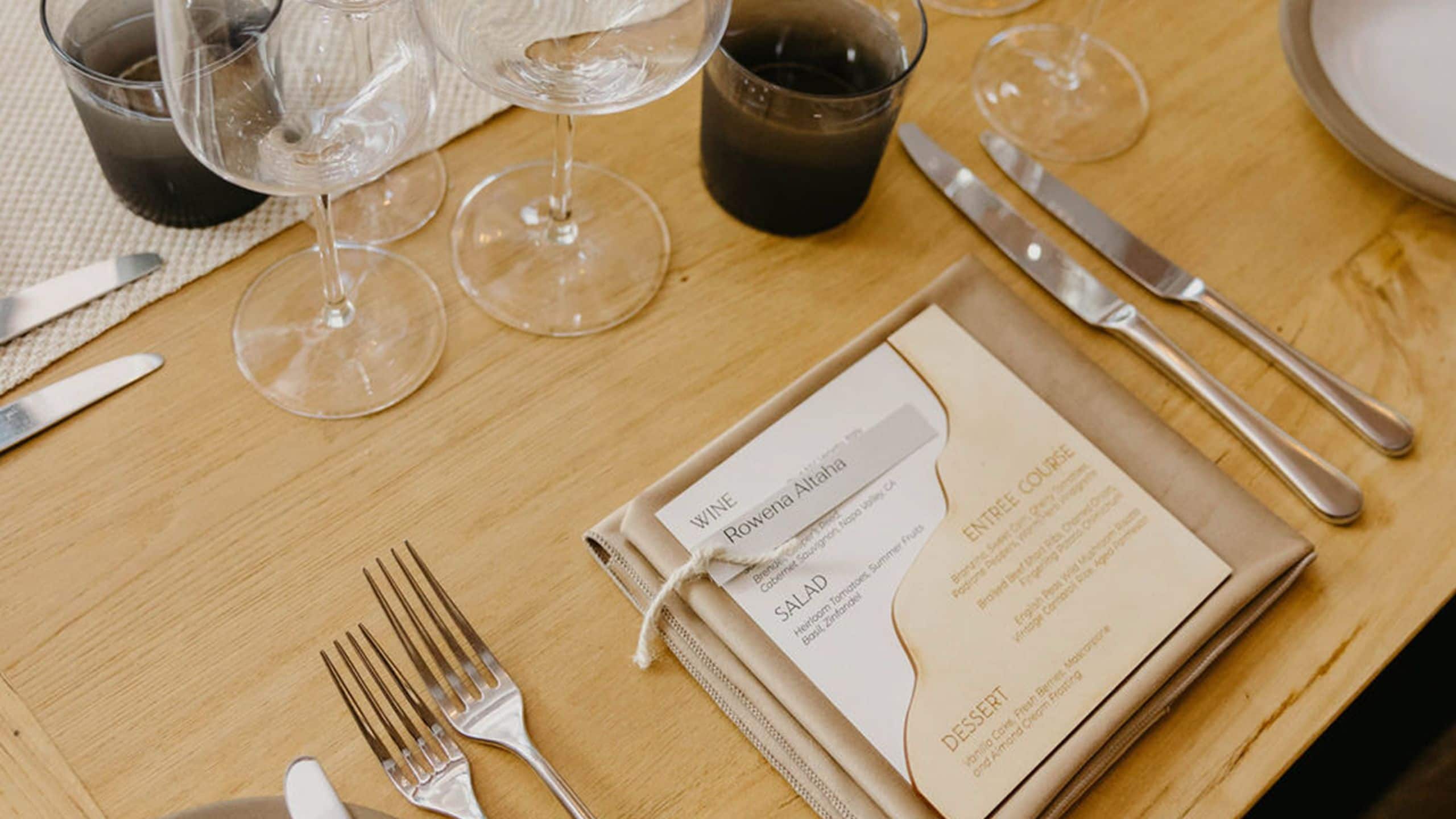 Alila Napa Valley Acacia Barn Seating Details