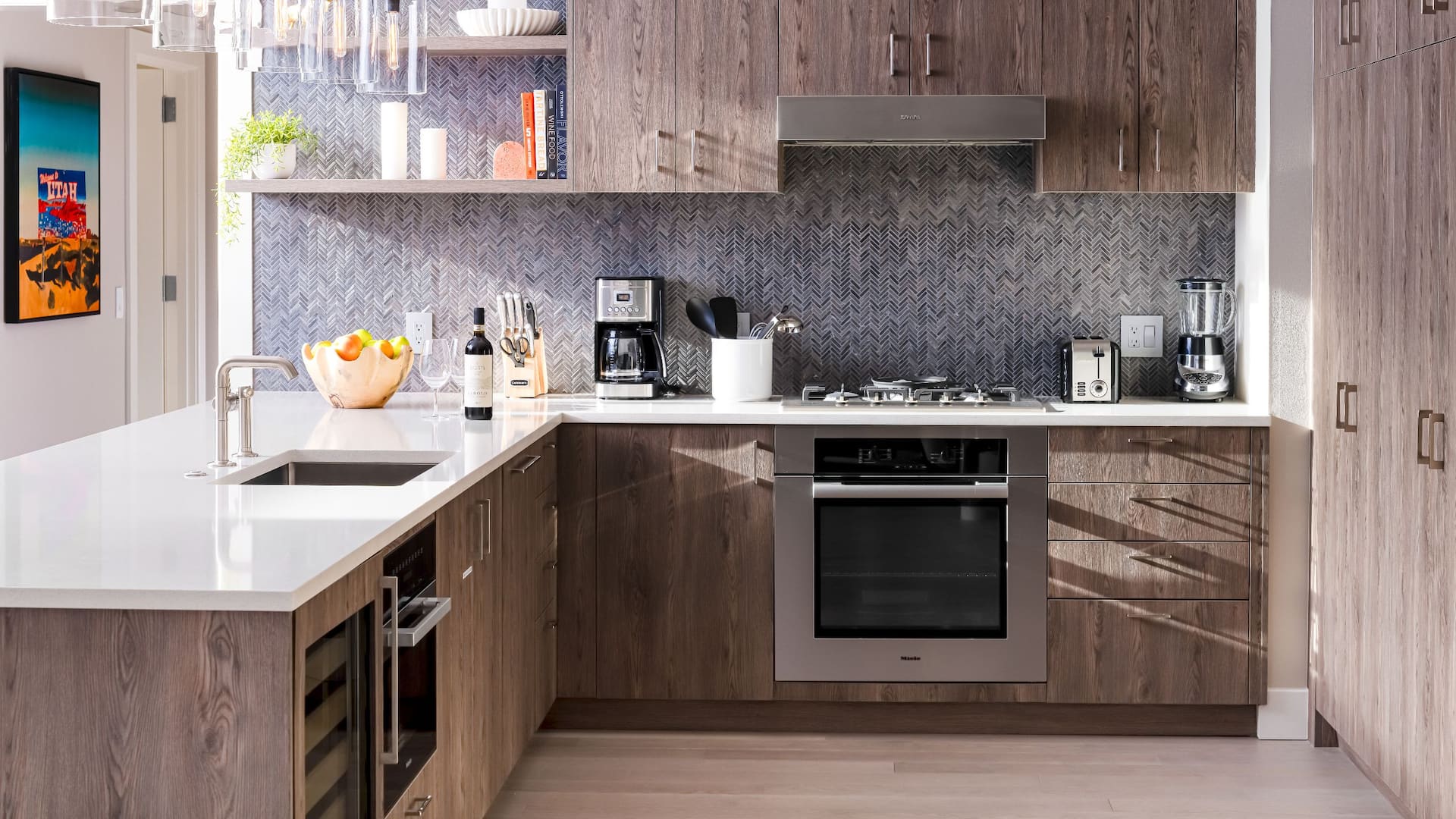 3 of 3 The Residences at Grand Hyatt Deer Valley Residence Kitchen And Hallway