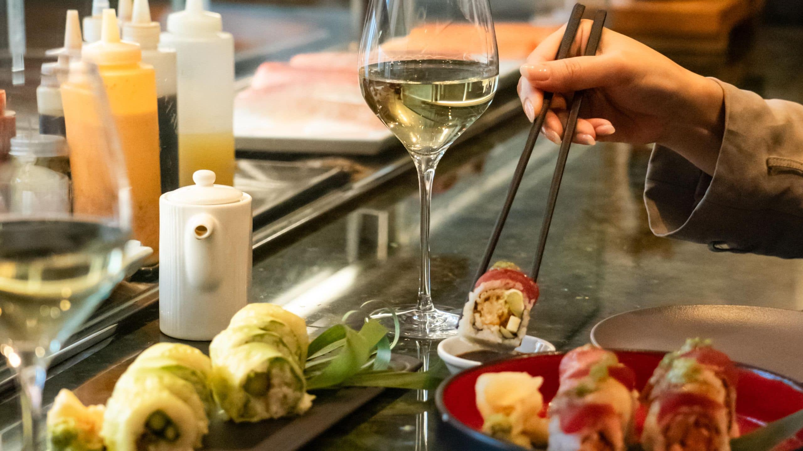 Park Hyatt Chicago Eating Sushi At Sushi Counter