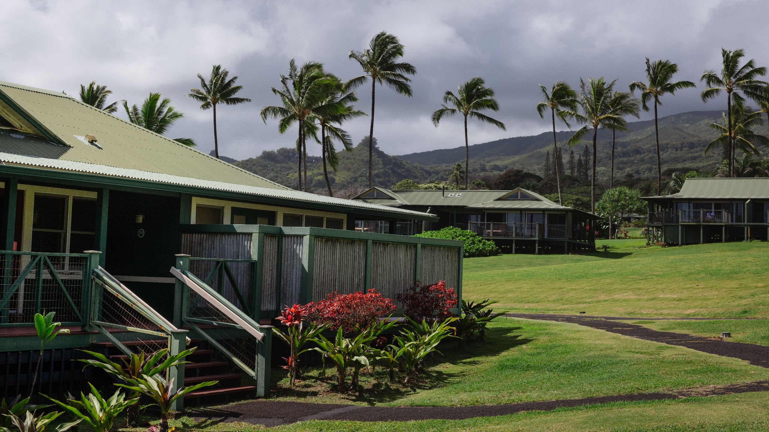 Hana-Maui Resort Bungalow Patio And Paths