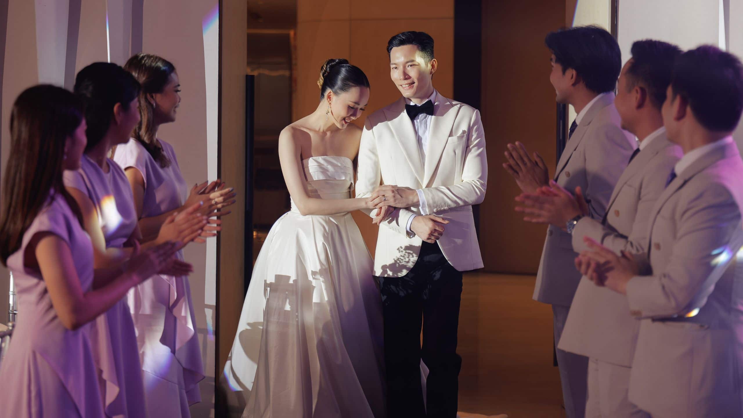 2 of 6 Park Hyatt Bangkok Wedding Couple With Bride And Groom Entourage