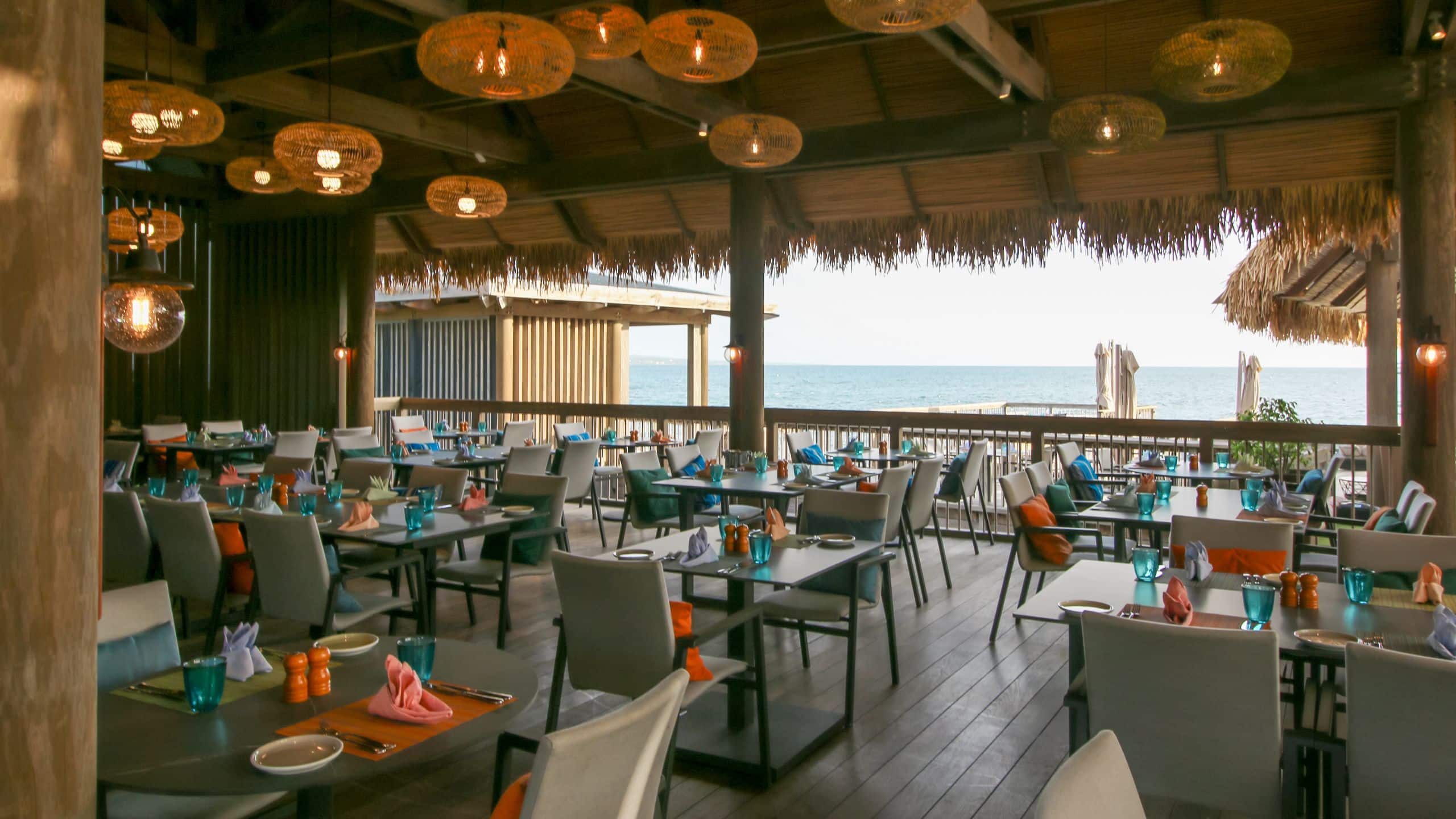 Park Hyatt St. Kitts Christophe Harbour Fishermans Village Ocean Views From Dining Room