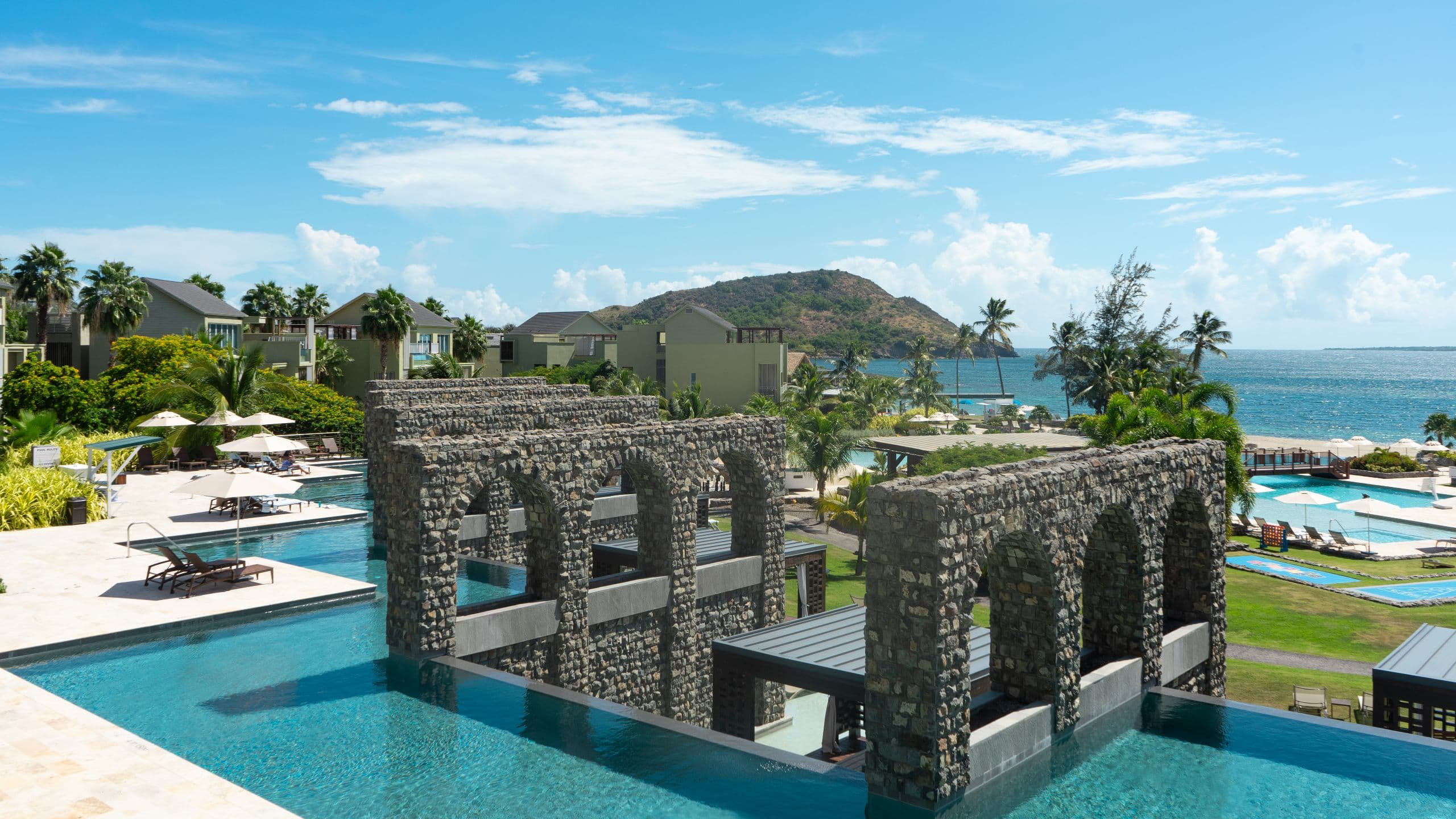Park Hyatt St. Kitts Christophe Harbour Views From Rampart Pool Arches