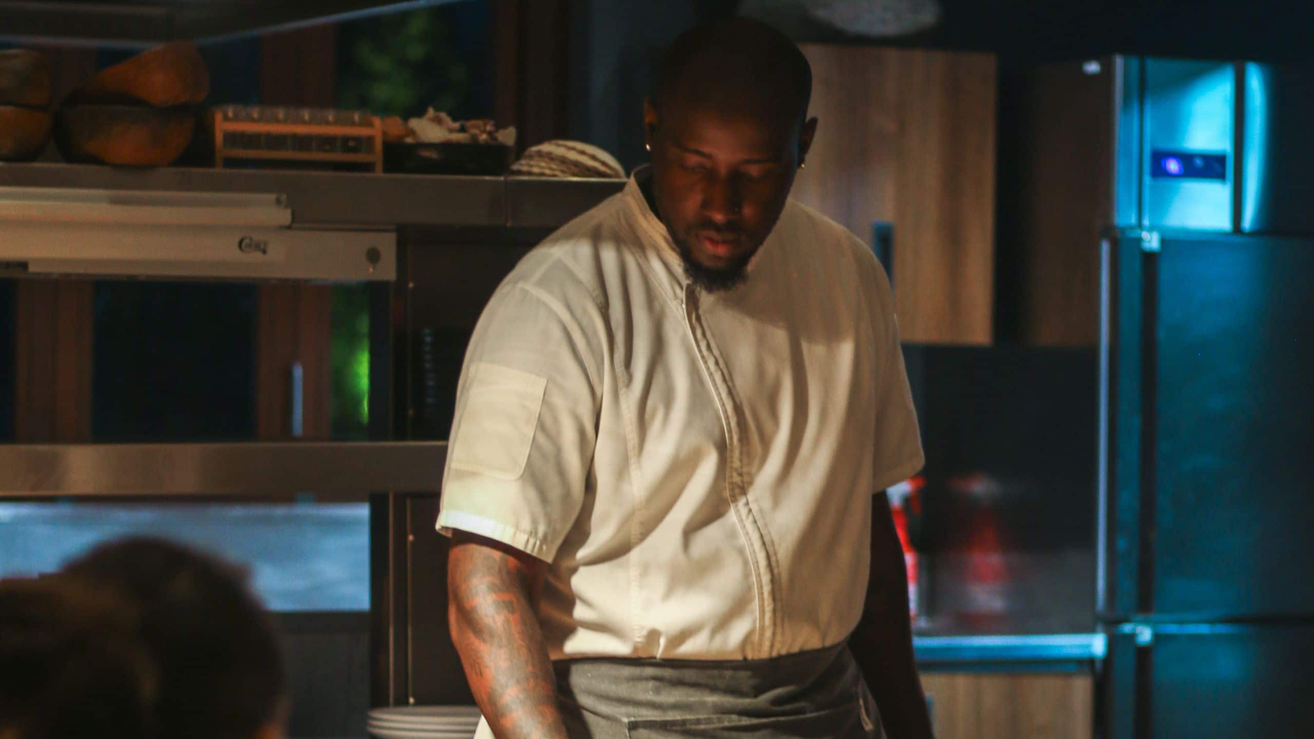 Park Hyatt St. Kitts Christophe Harbour Chef Preparing Dish In Stone Barn