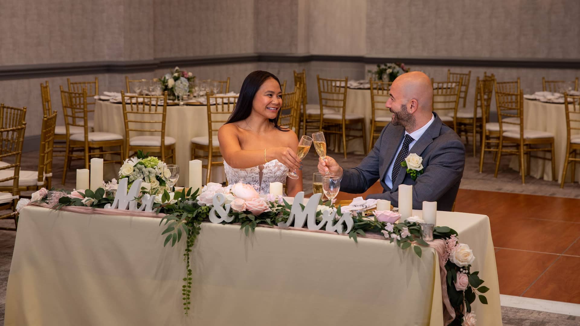 Hyatt Regency Morristown Wedding Couple Reception