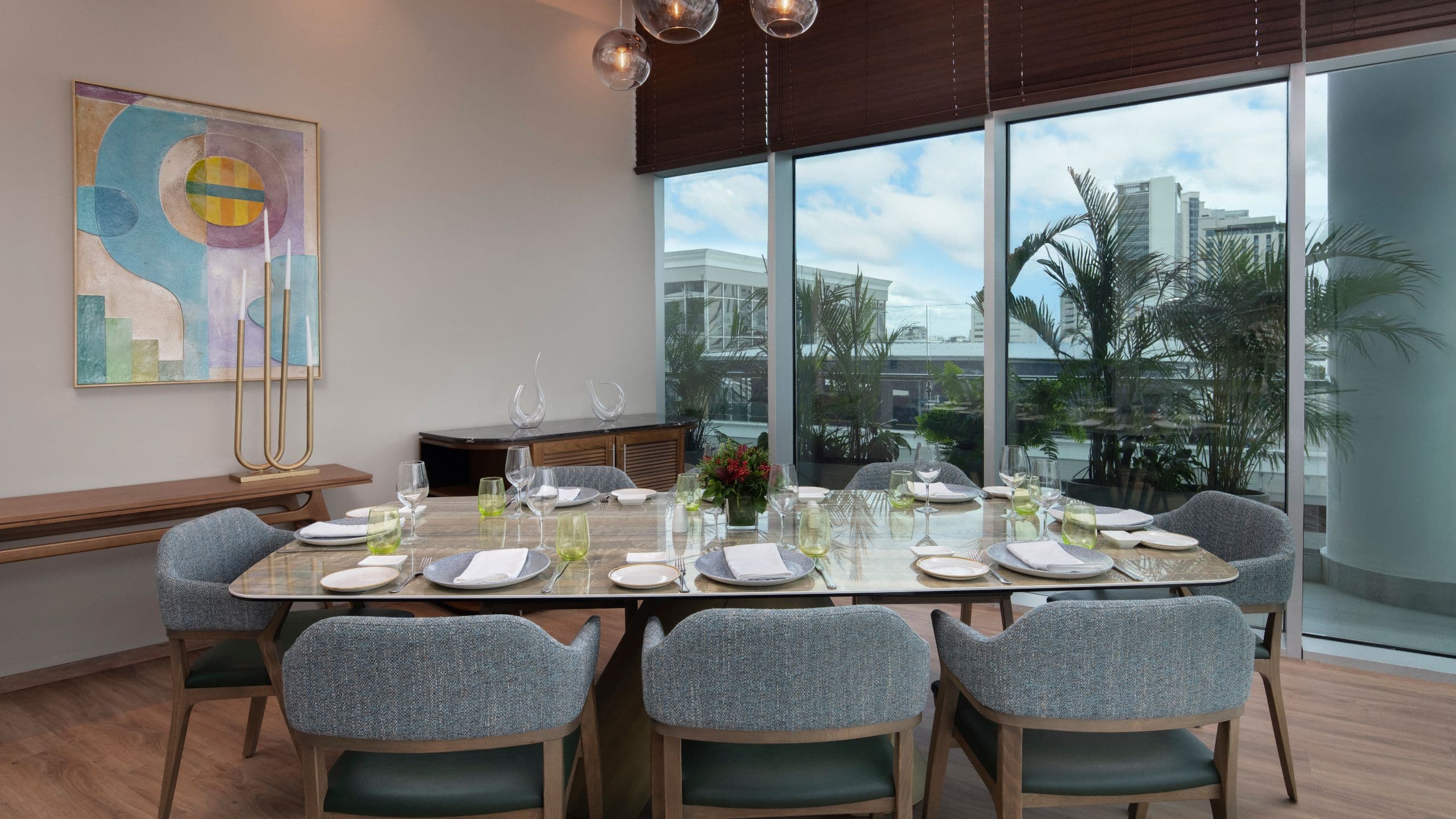 Hyatt Centric Santo Domingo Aon Restaurant Private Room And Artwork