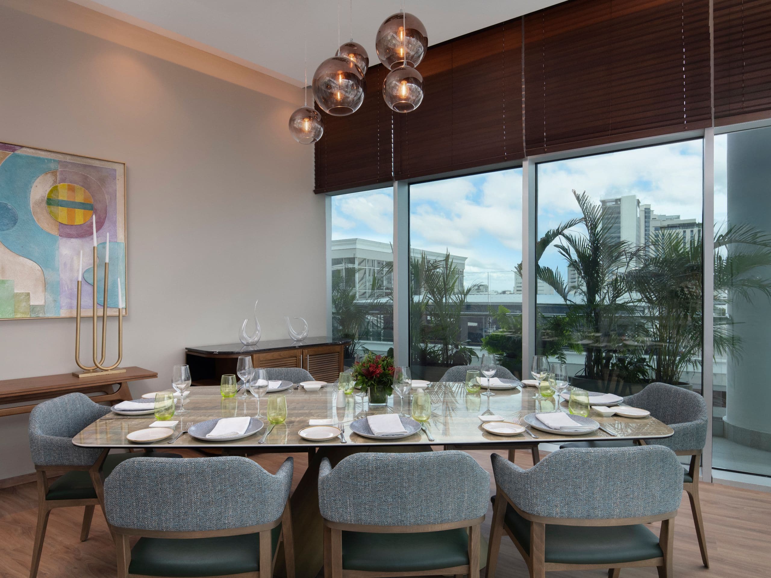 Hyatt Centric Santo Domingo Aon Restaurant Private Room And Artwork