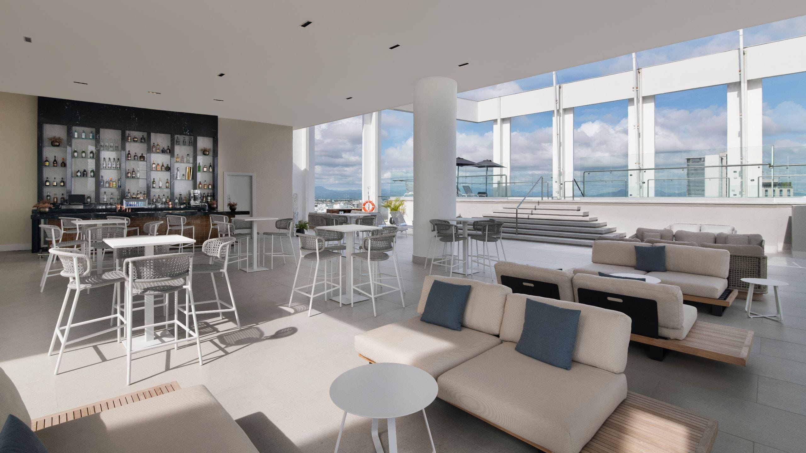 Hyatt Centric Santo Domingo Rooftop Burble Bar Seating