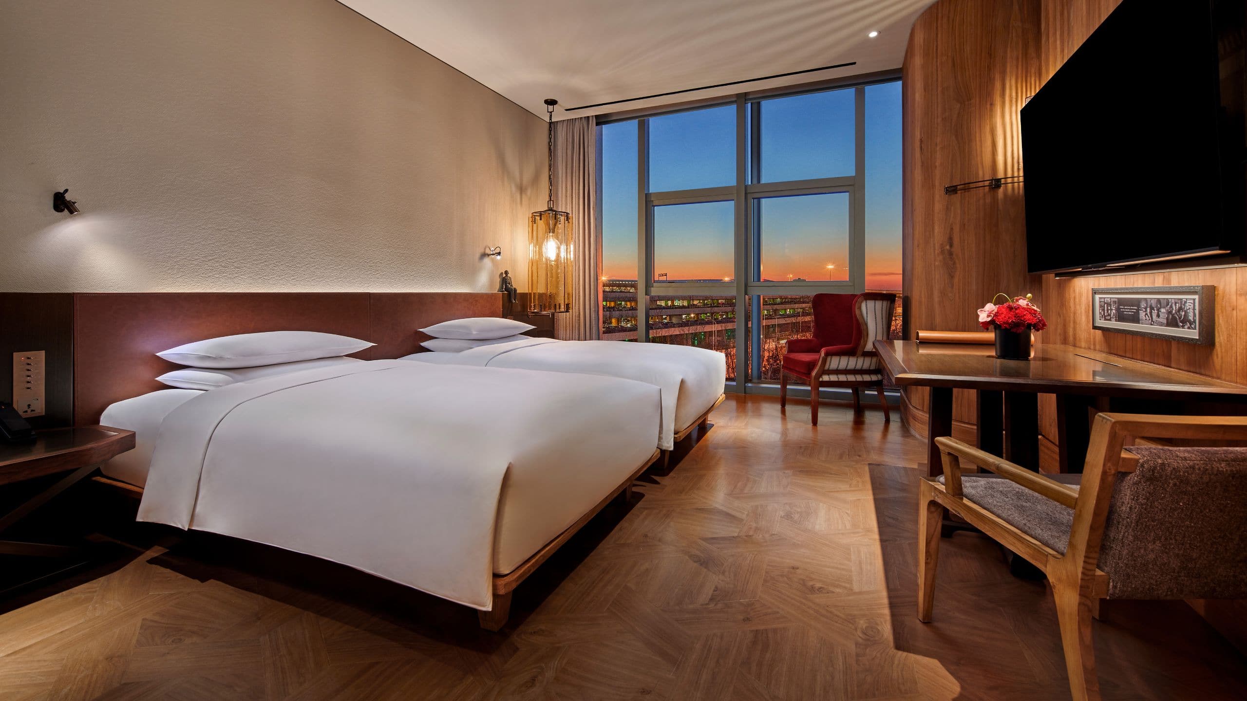 Mumian Beijing Daxing International Airport Two Twin Bed With Park View