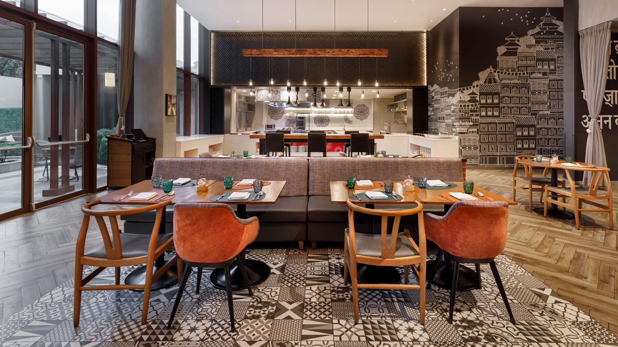 Hyatt Centric Soalteemode Kathmandu Noon Dining Setup