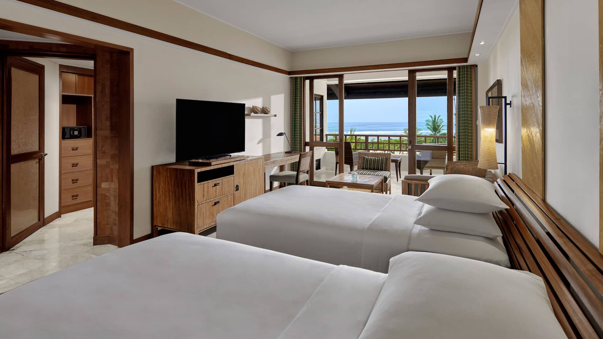 Grand Hyatt Bali Club Twin Ocean View Bedroom