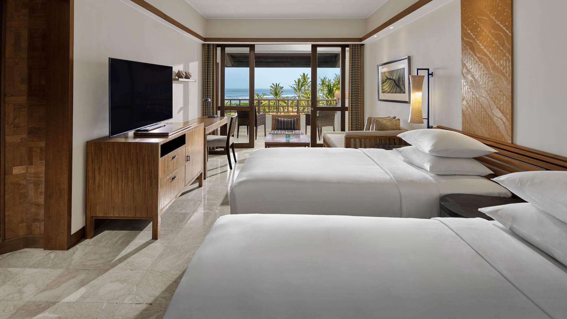 1 de 4 Grand Hyatt Bali Club Twin Ocean View Bedroom Layout