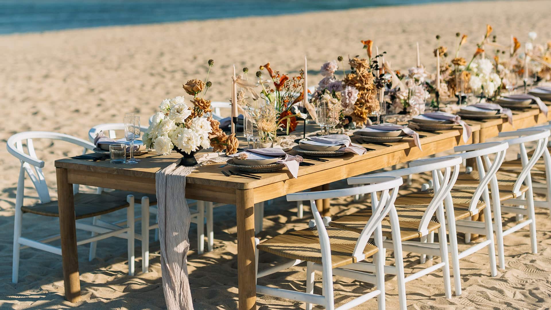 Grand Hyatt Bali Wedding Reception Table Set Up Close Up