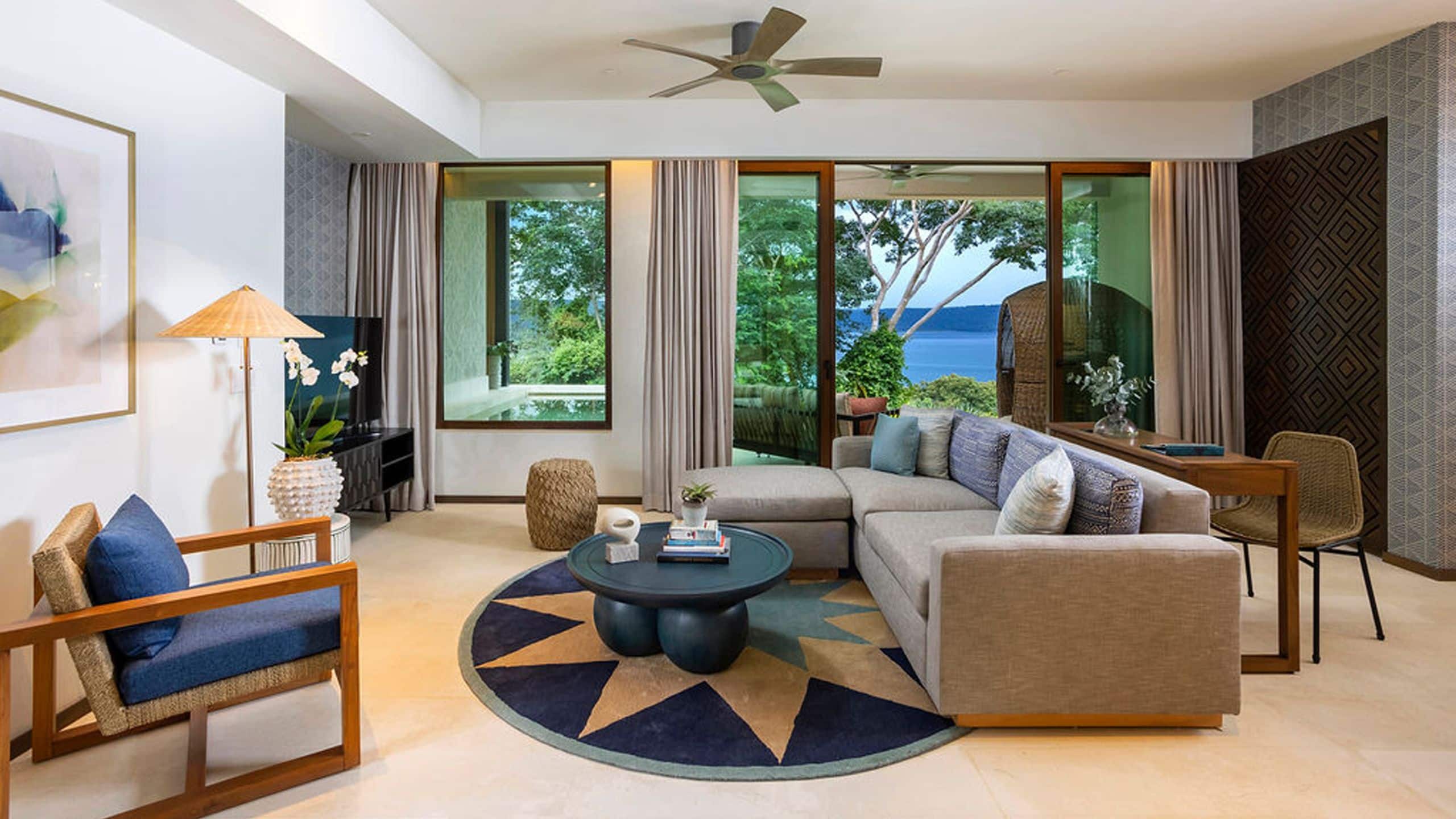 Andaz Peninsula Papagayo Resort, Costa Rica One Bed Villa Living