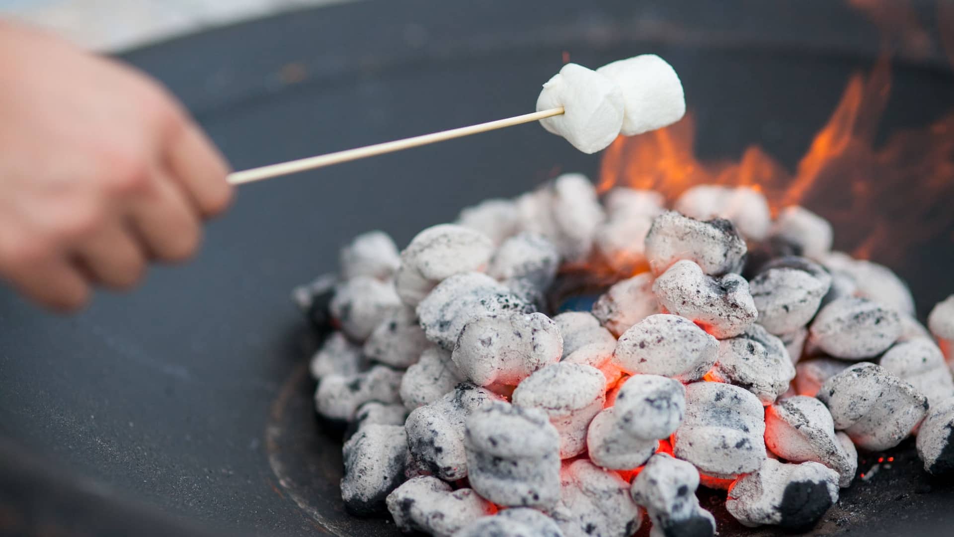 Hyatt Regency Guam Roasting Marshmallows On Pit