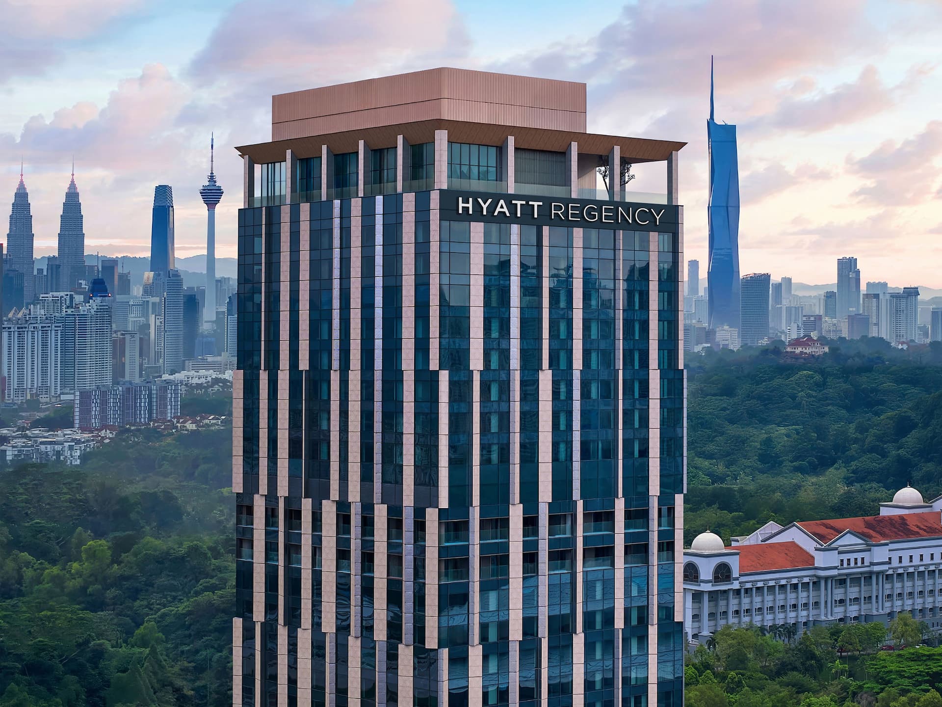 Hyatt Regency Kuala Lumpur Metropolis Hotel Against Tower
