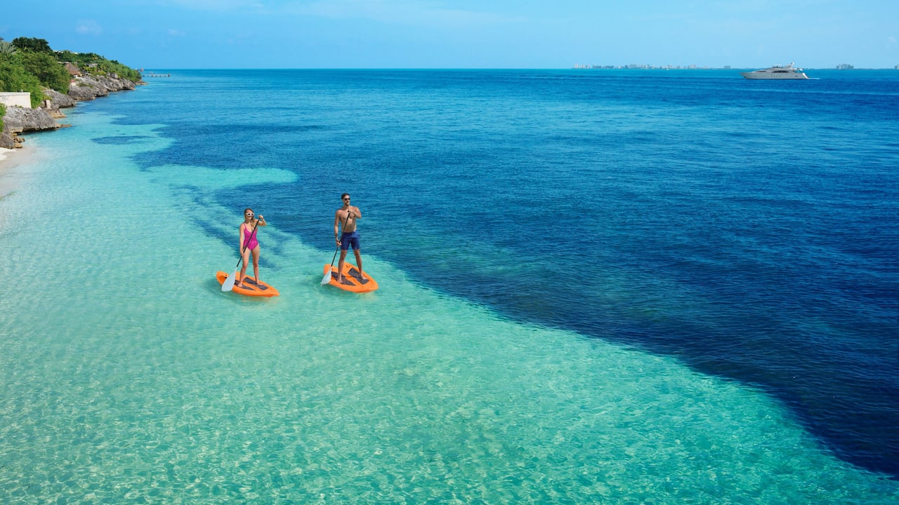Couple Paddleboard