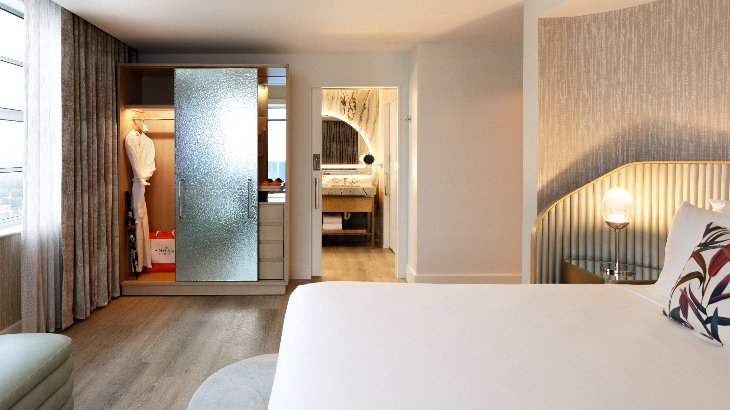 Andaz Miami Beach Oceanfront Balcony Suite Bedroom