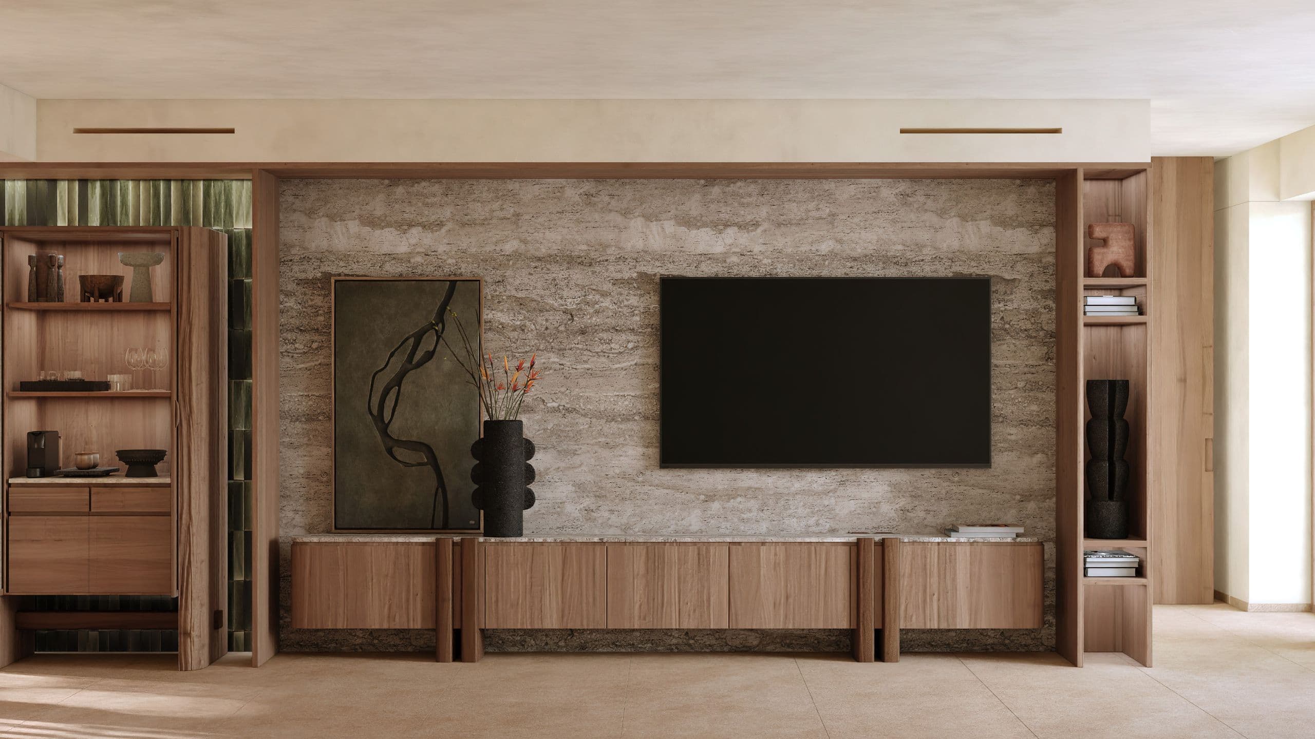 Alila Mayakoba Executive Jr Suite Living Area Opened Bar