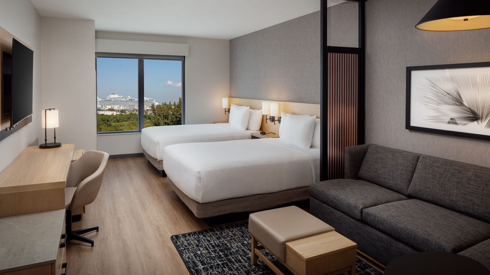 Hyatt Place Cape Canaveral Two Queen Beds Guestroom With View