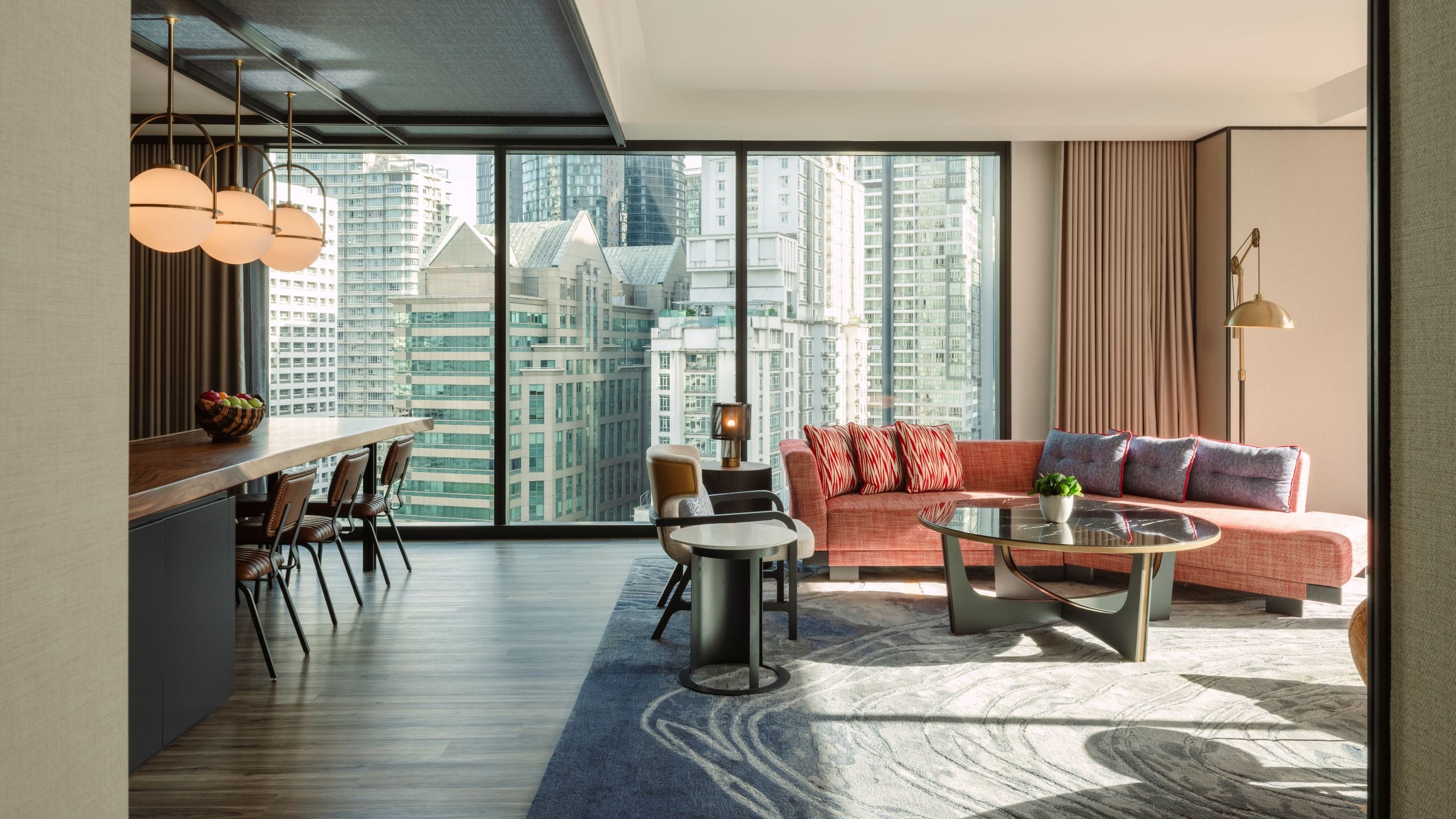 Hyatt Centric City Centre Kuala Lumpur Suite Dining Area And Living Area