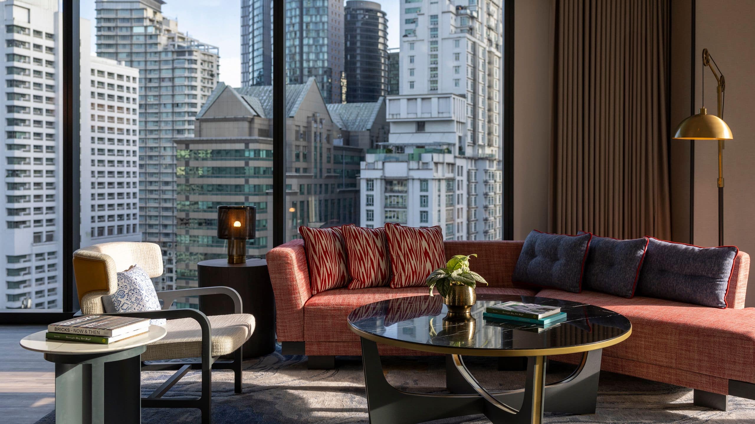 Hyatt Centric City Centre Kuala Lumpur Suite Living Area And Balcony