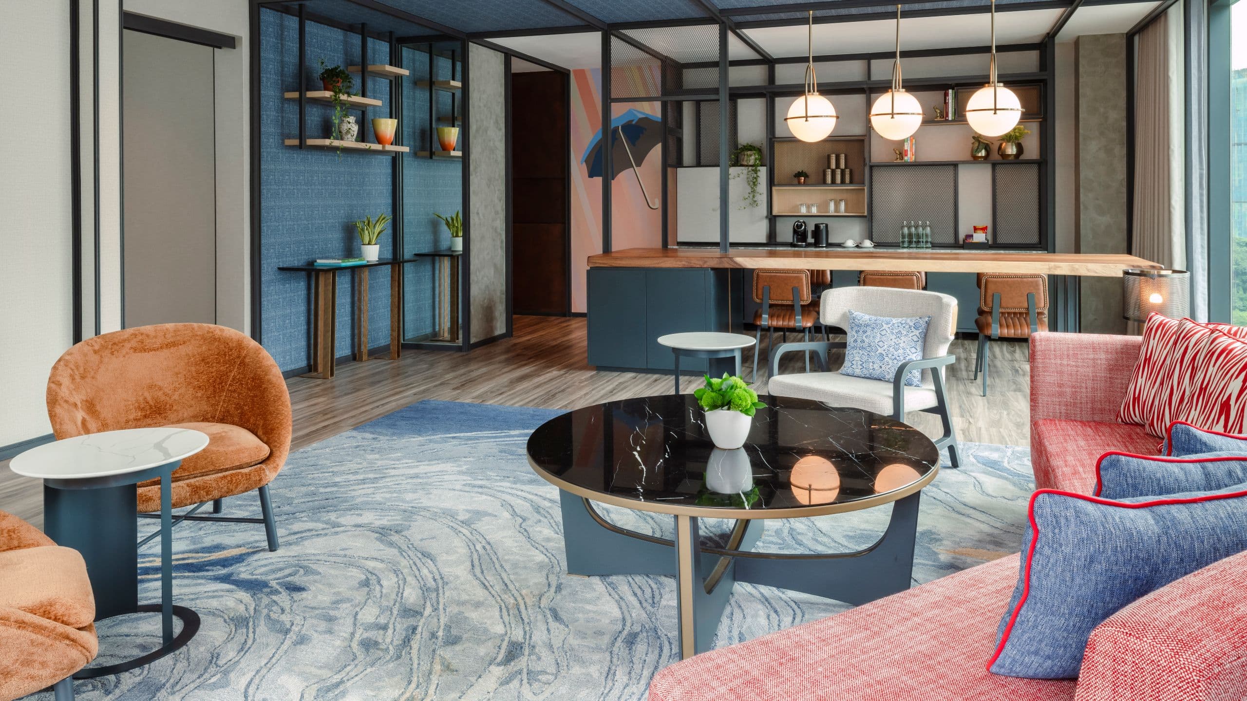 1 из 5 Hyatt Centric City Centre Kuala Lumpur Suite Living Area And Dining Area