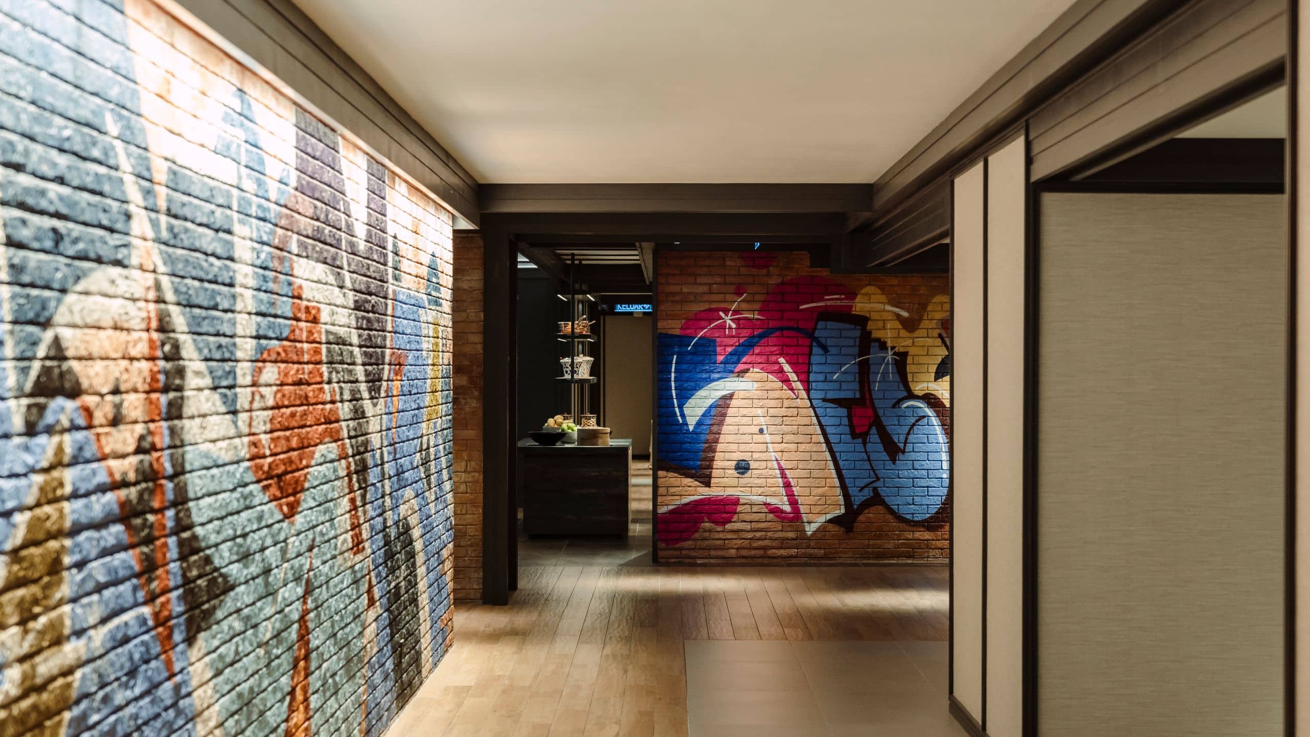 Hyatt Centric City Centre Kuala Lumpur Sunroom Graffiti Art Entrance