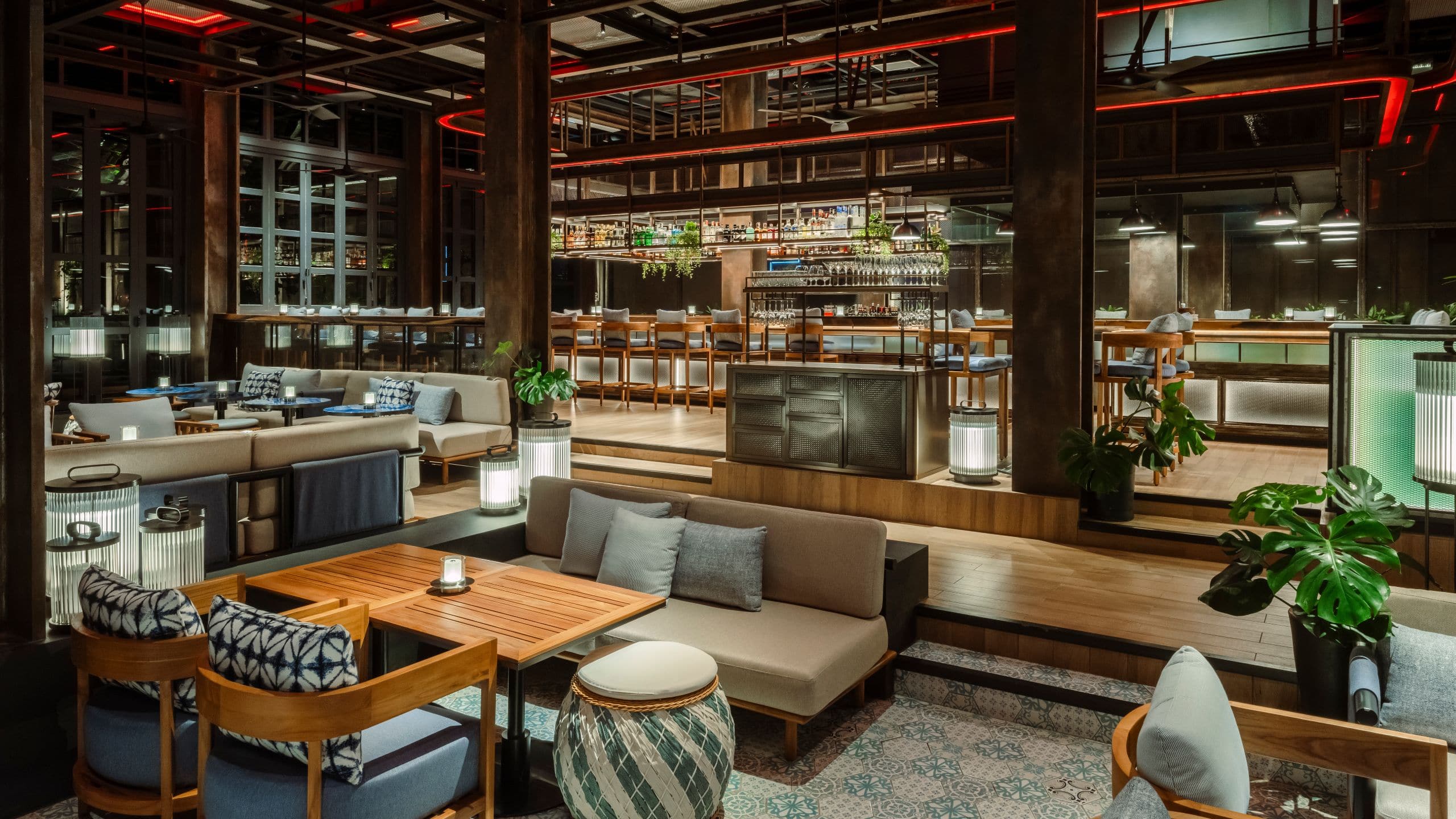 Hyatt Centric City Centre Kuala Lumpur Rooftop Bar Indoor Seating