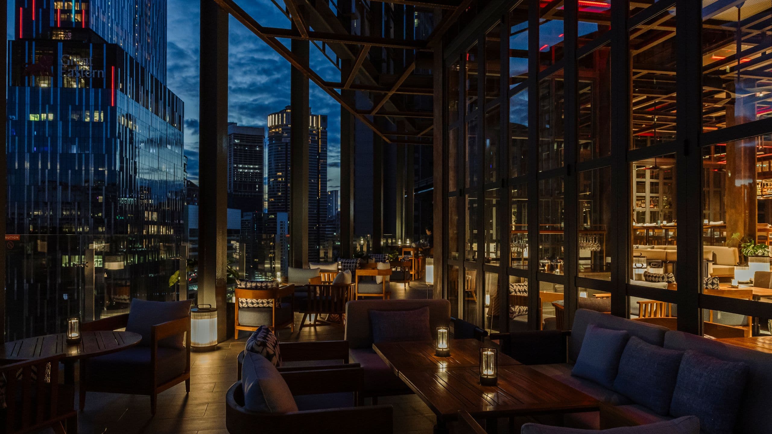 Hyatt Centric City Centre Kuala Lumpur Rooftop Outdoor Seating Area