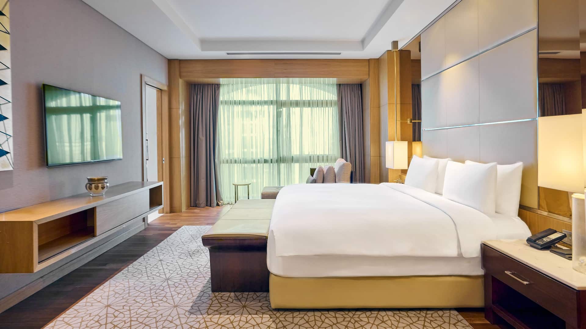 Hyatt Regency Tashkent Presidential Suite Bedroom TV