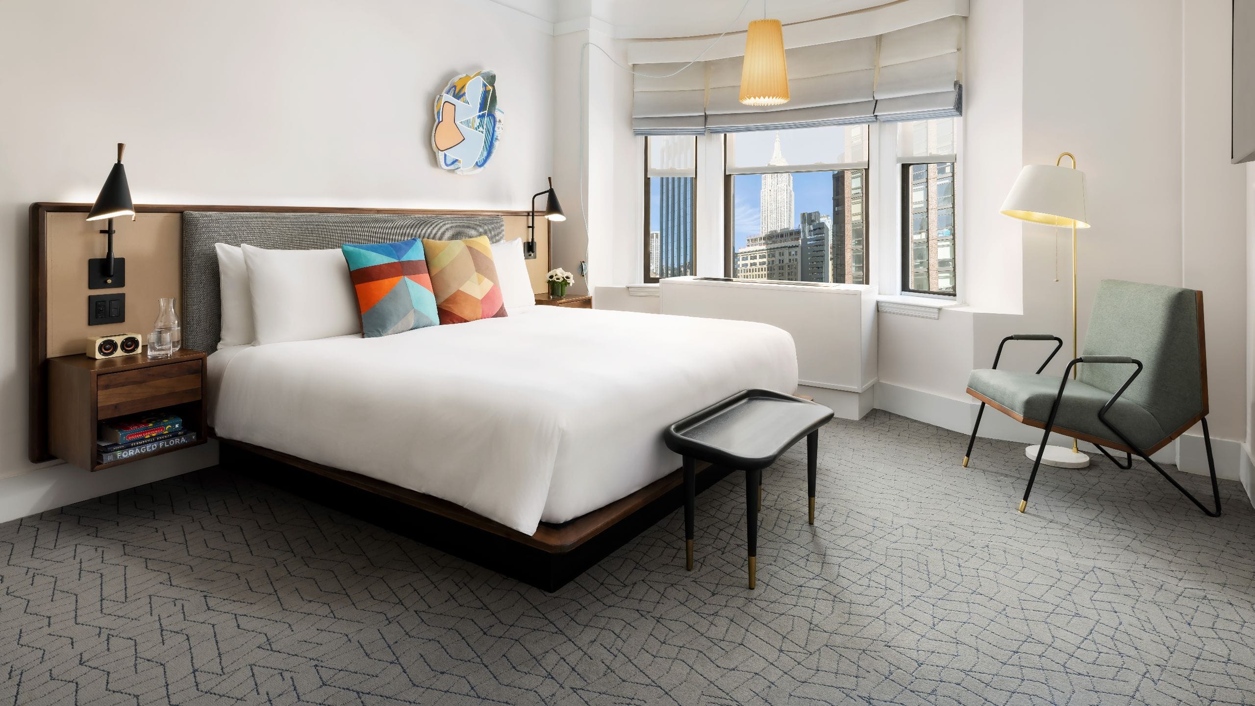 Hotel Seville NoMad King Bedroom With Empire State Building View